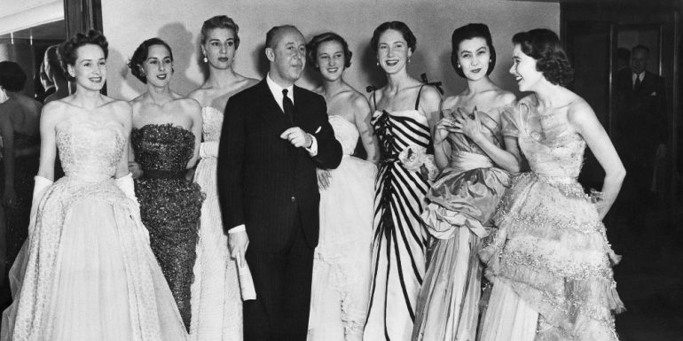Christian Dior en 1950, musas de Christian dior, dior, musas de moda, diseñador francés, diseñador de moda, inspiración de moda