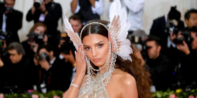 Emily Ratajkowski attends The 2019 Met Gala Celebrating Camp: Notes on Fashion at Metropolitan Museum of Art on May 06, 2019