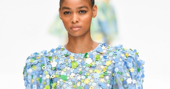 NEW YORK, NEW YORK - SEPTEMBER 09: A model walks the runway at the Carolina Herrera Ready to Wear Spring/Summer 2020 fashion show during New York Fashion Week on September 09, 2019 in New York City. (Photo by Victor VIRGILE/Gamma-Rapho via Getty Images)