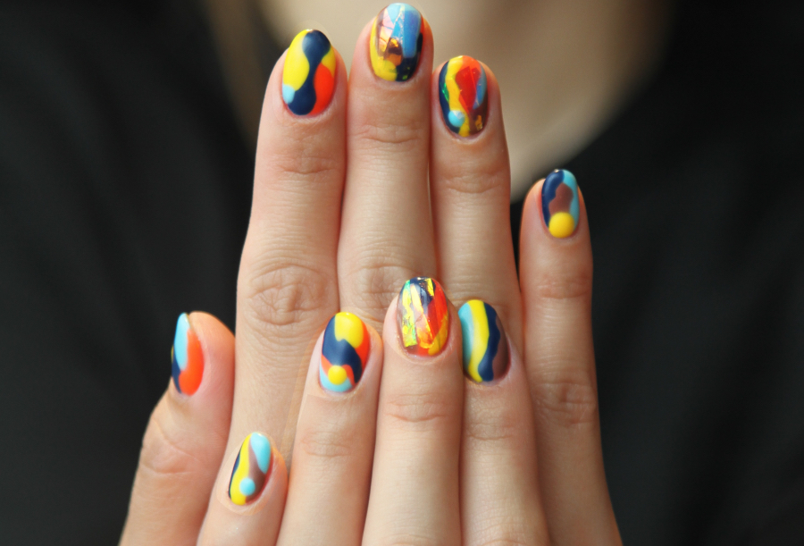 tendencias-de-uñas-color-Block-I