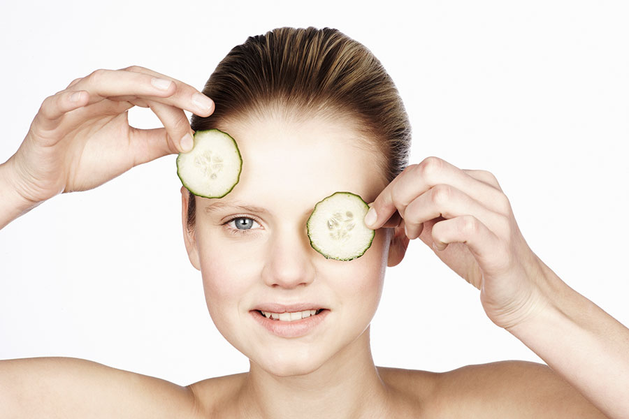 El pepino para despertar los ojos