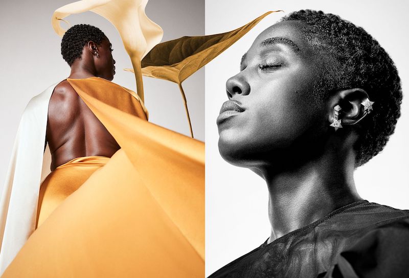 Lashana Lynch mujer negra 007 amarillo