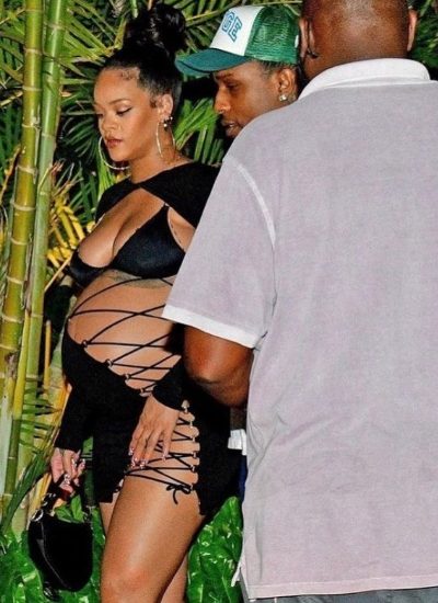 look embarazo Rihanna