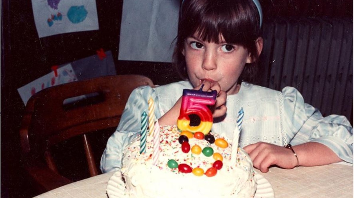 Anne Hathaway: a los 5 años