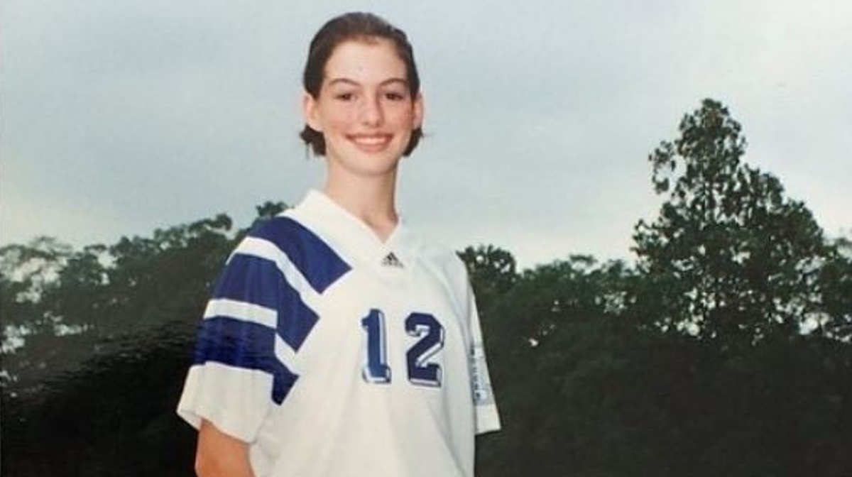 Anne Hathaway a los 12 años